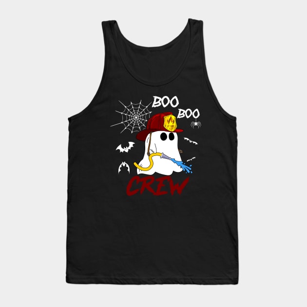 Boo Boo Crew Fireman Firefighters Tank Top by  Funny .designs123